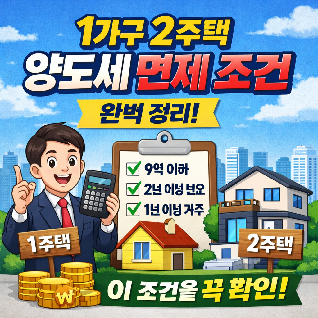 1가구 2주택 양도세 면제 상담받으러 가기