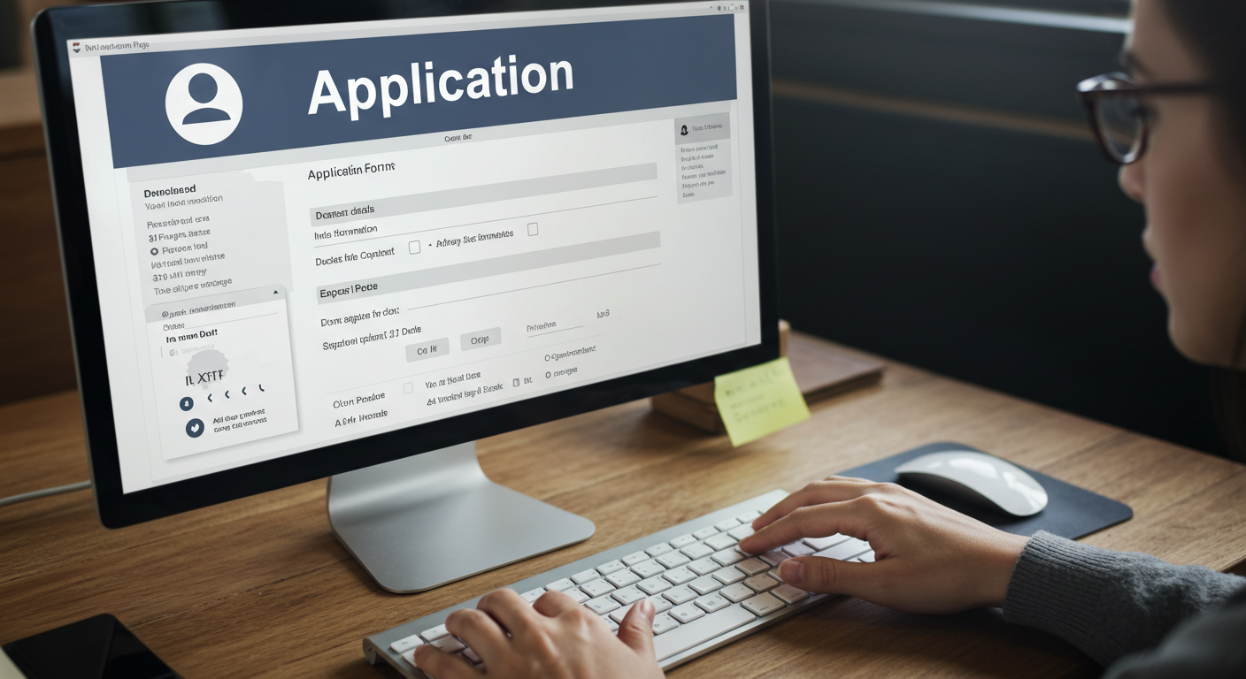 평생교육이용권 신청 절차 화면 예시