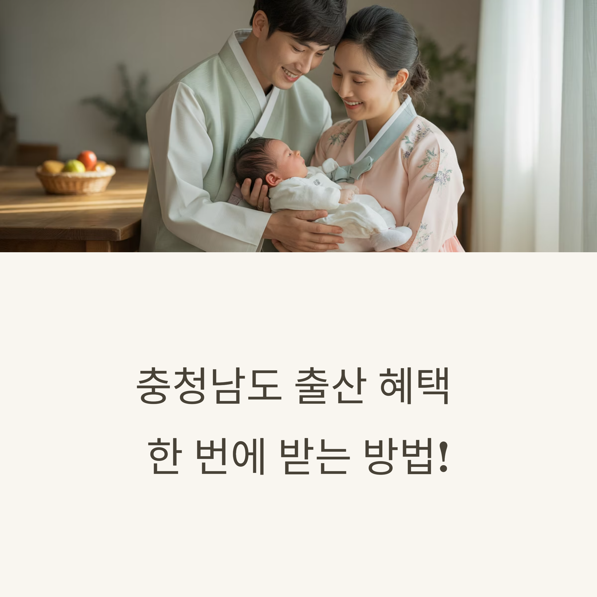 충남 예비엄마, 출산지원금부터 육아수당까지 지원