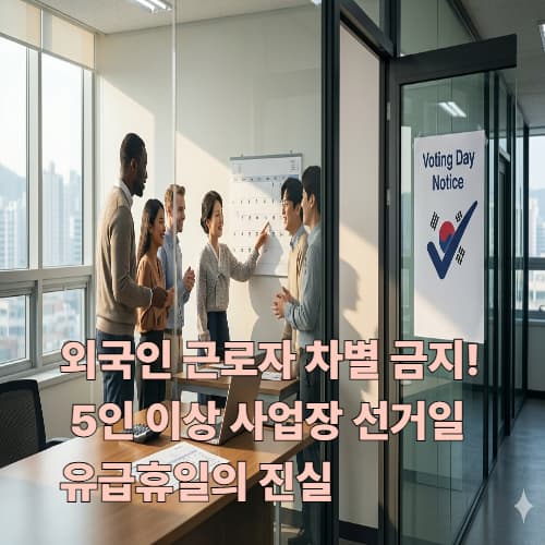 외국인도 휴일수당 받나요? 2026 선거일 노무 관리 총정리