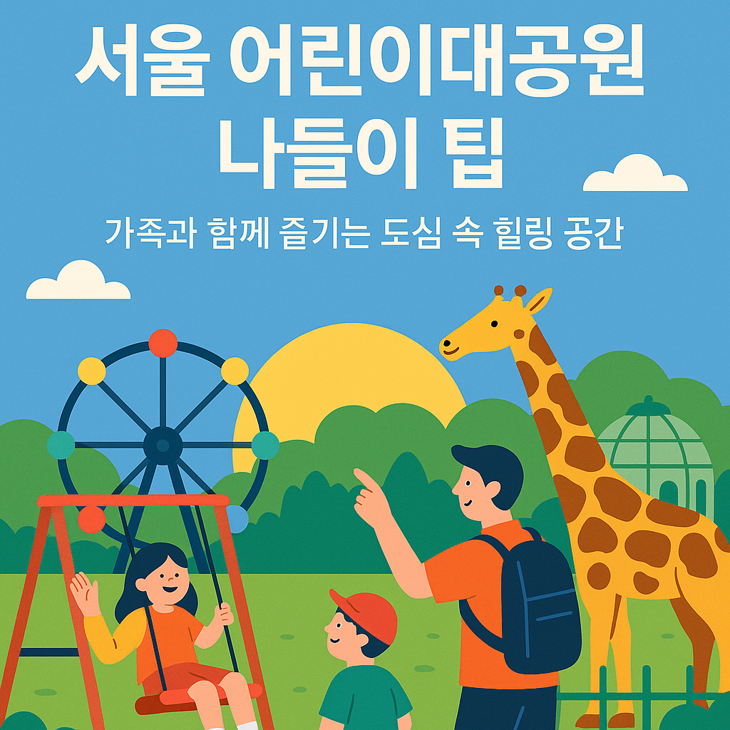 서울 어린이대공원 나들이 팁