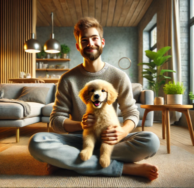 애견인과 애완동물 사진