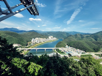 만천하스카이워크꼭대기