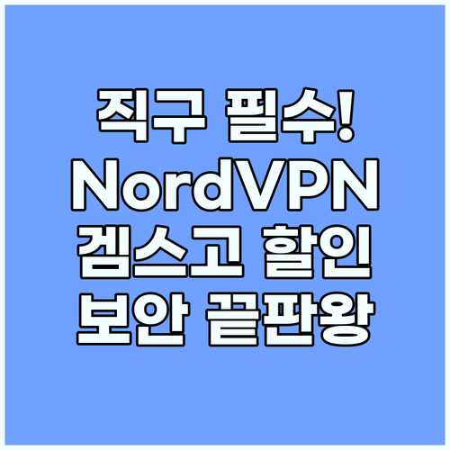 해외 직구족 필수 아이템 NordVP..