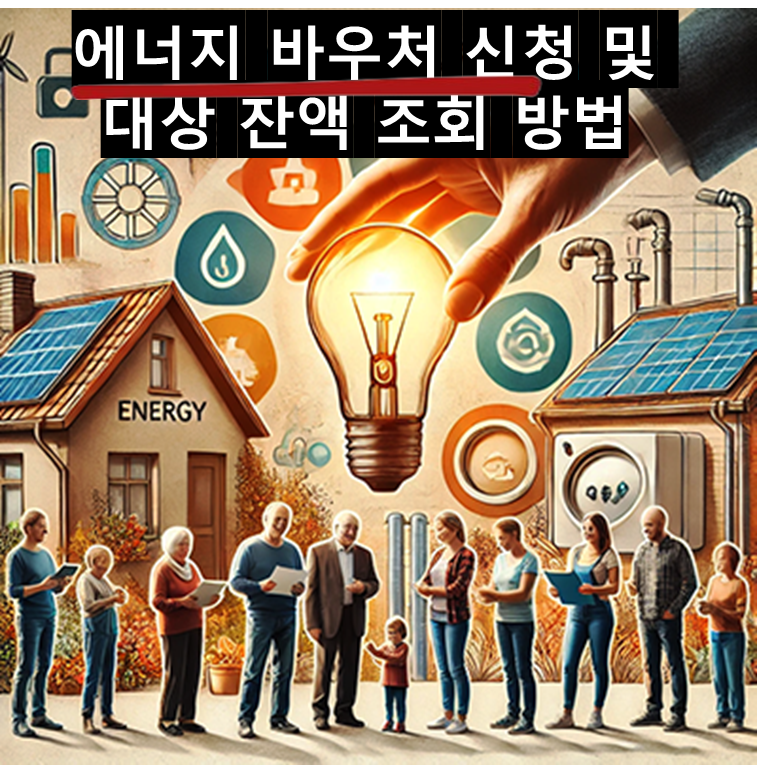 에너지바우처 사용방법 및 신청하기