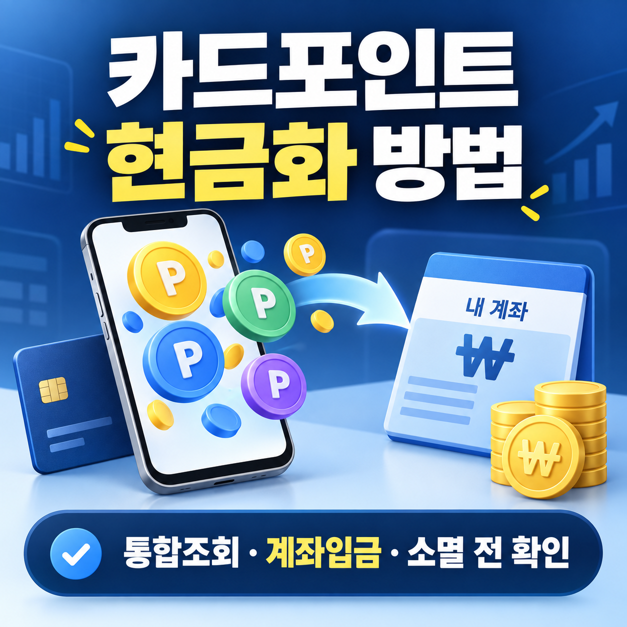 카드포인트 현금화 방법 - 통합조회·계좌입금·소멸예정 포인트 확인