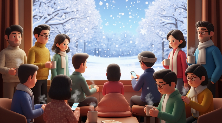 지인에게보내는눈오는날안부인사말