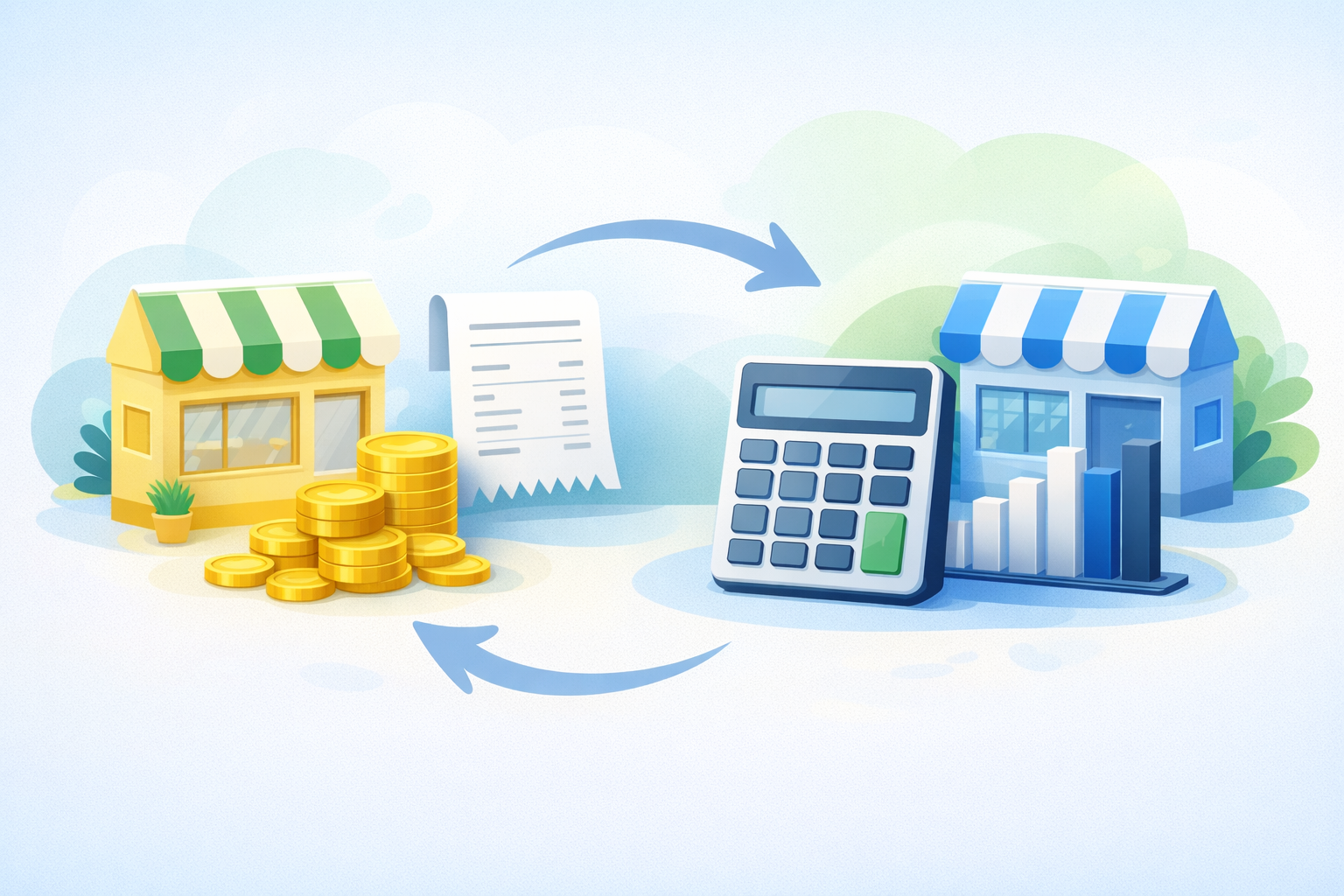 간이과세자 vs 일반과세자, 매출 4,800만&middot;1억 400만 기준에서 자영업자에게 뭐가 유리할까? (구간별 계산 예시)