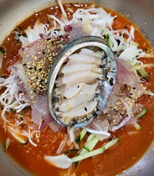 전복물회