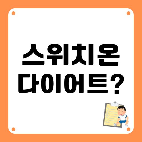 스위치온 다이어트 개념
