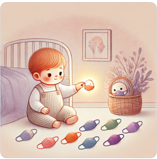 아기 마스크 착용