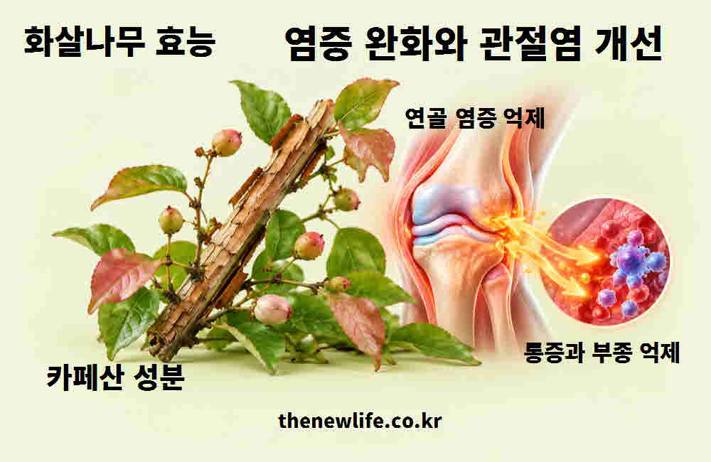 화살나무 효능 염증 완화 관절염 개선