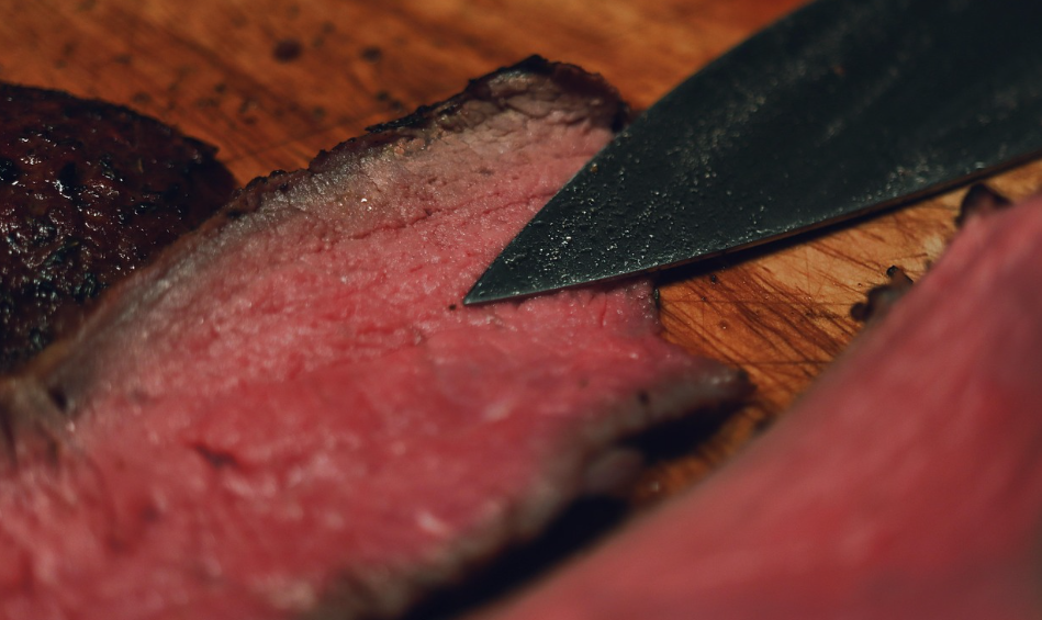 소고기 스테이크의 모습