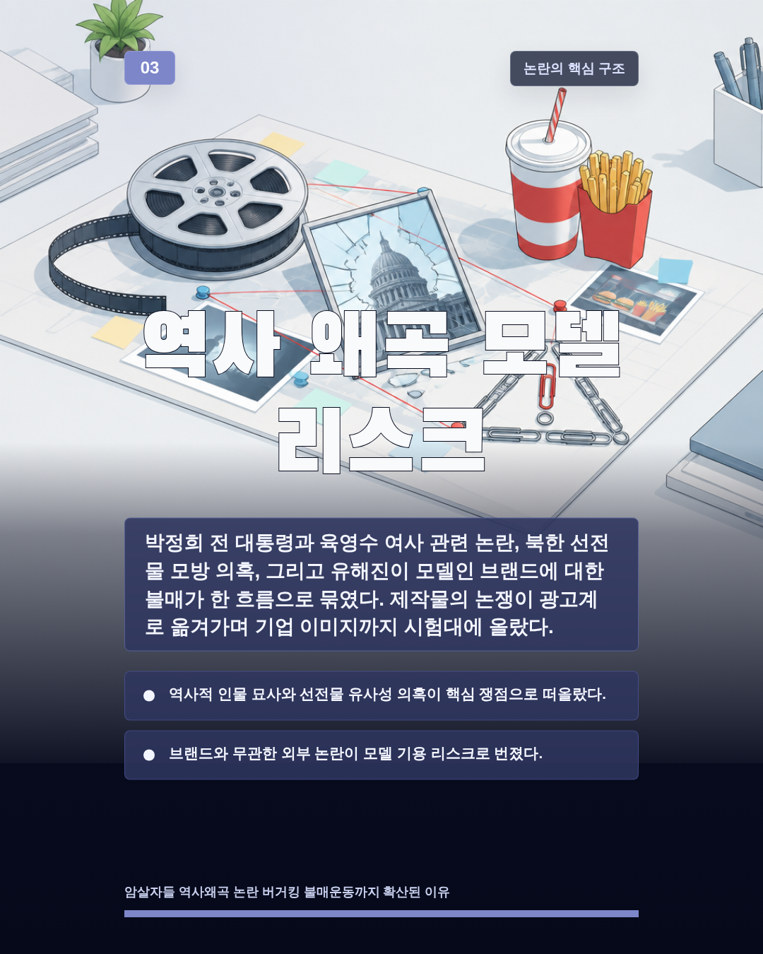 역사 왜곡 모델 리스크