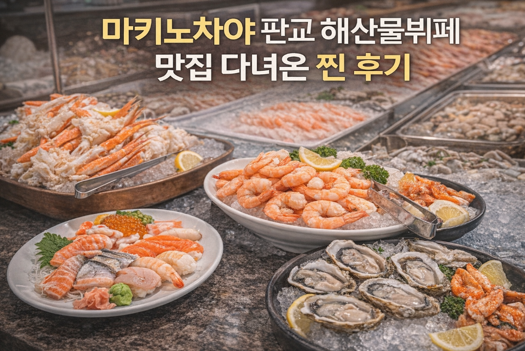 판교 마키노차야 해산물뷔페, 가성비 폭발한 찐 후기