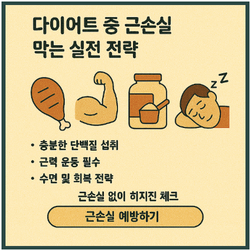 다이어트 중 근손실 막는 실전 전략