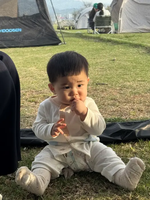 치료중에도 외출하며 잘 다니는 아이 모습