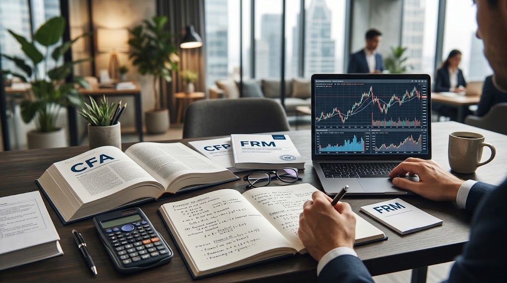 미국 금융 자격증 4가지 비교: CFA, CFP, FRM, FINRA Series