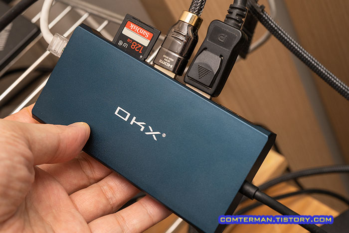 OKX USB-C 허브 메모리 리더 속도