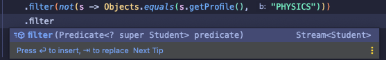 stream api filter