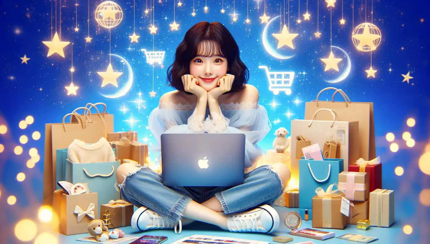 타오바오-구매대행하는-여성의-모습