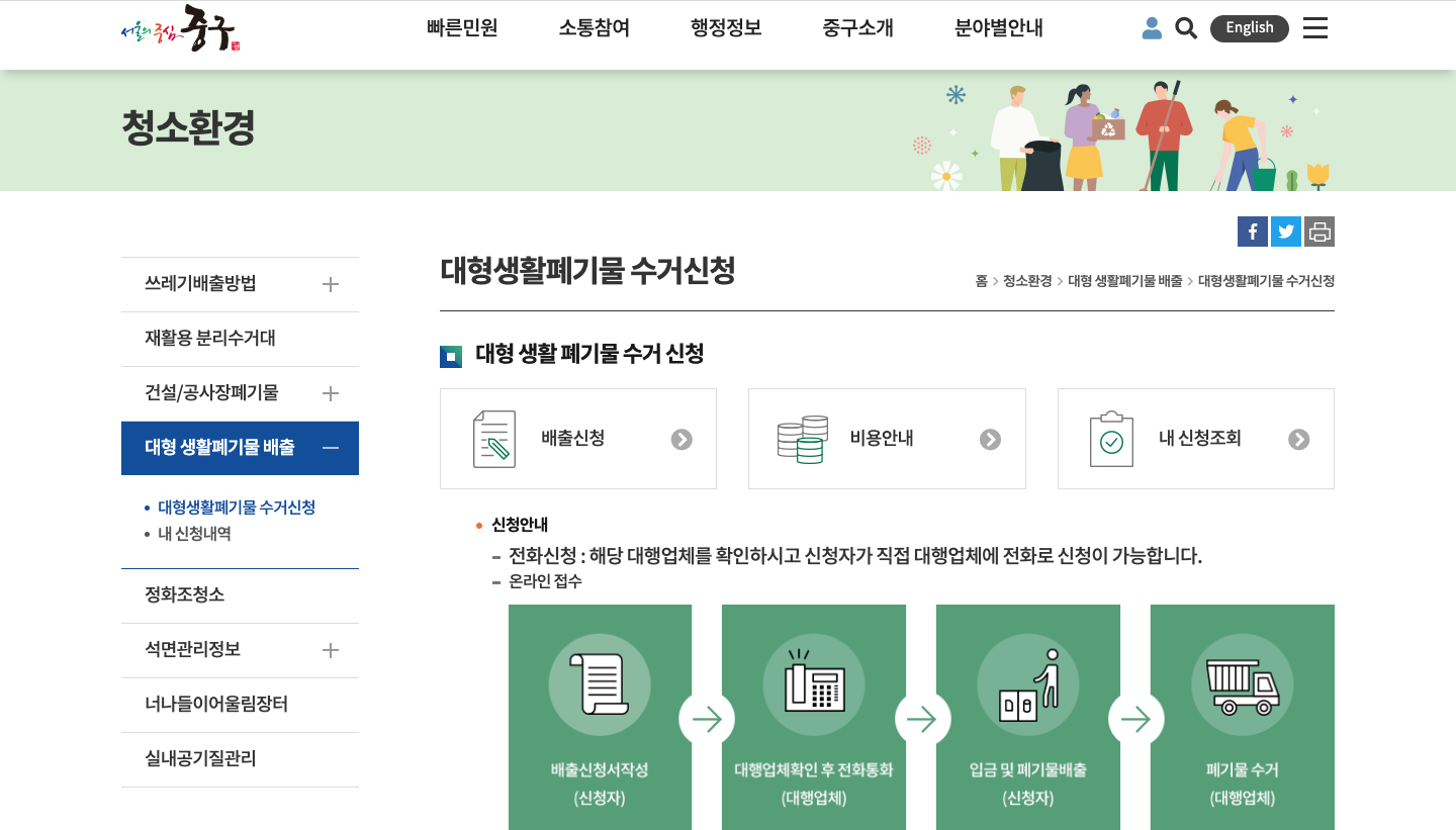 폐가구 방문수거 요청하는 방법 3