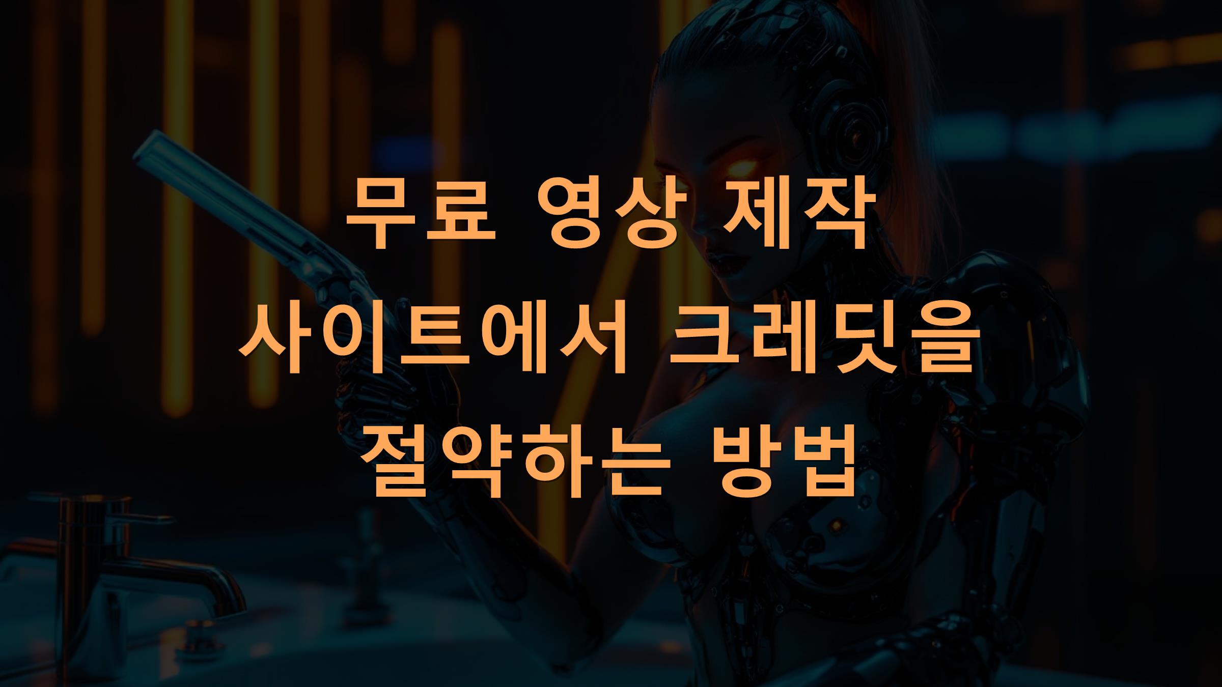 무료 영상 제작 사이트에서 크레딧을 절약하는 방법