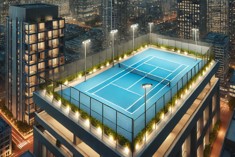 테니스 코트 예약에 관한 사진