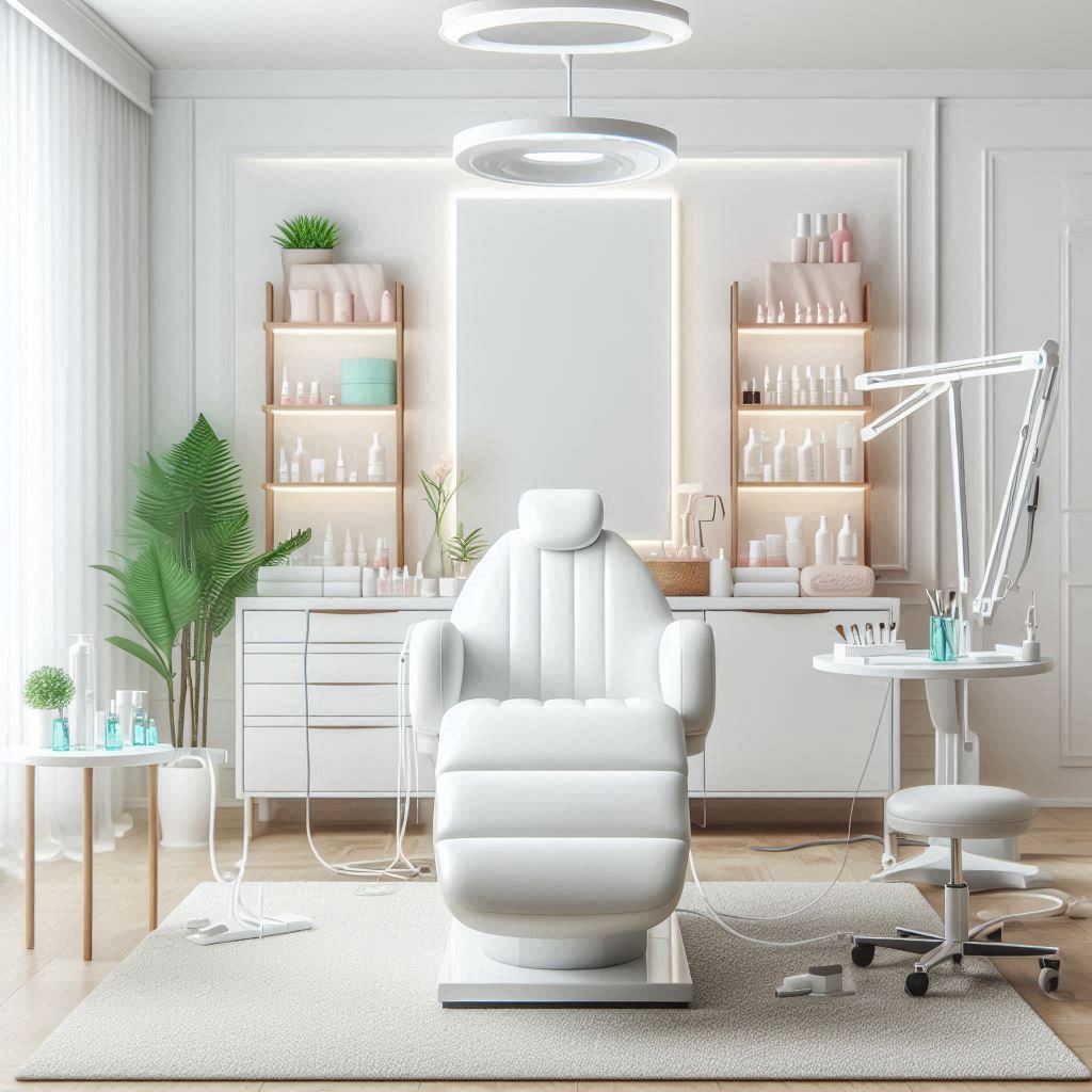 피부,체형관리 샵 배경