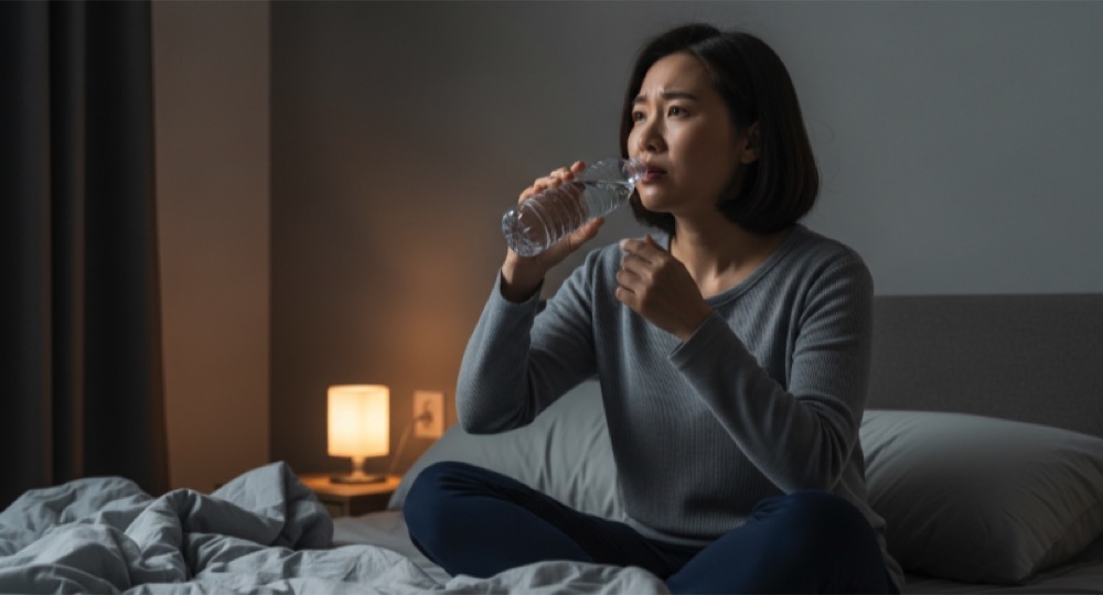 밤에 상태 확인