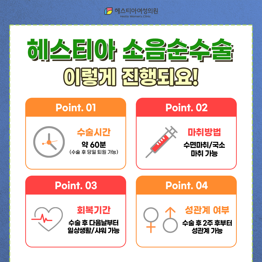 헤스티아 소음순수술 이렇게 진행되요!