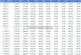 2025년 연봉 실수령액 계산표와 급여 관리 방법_2