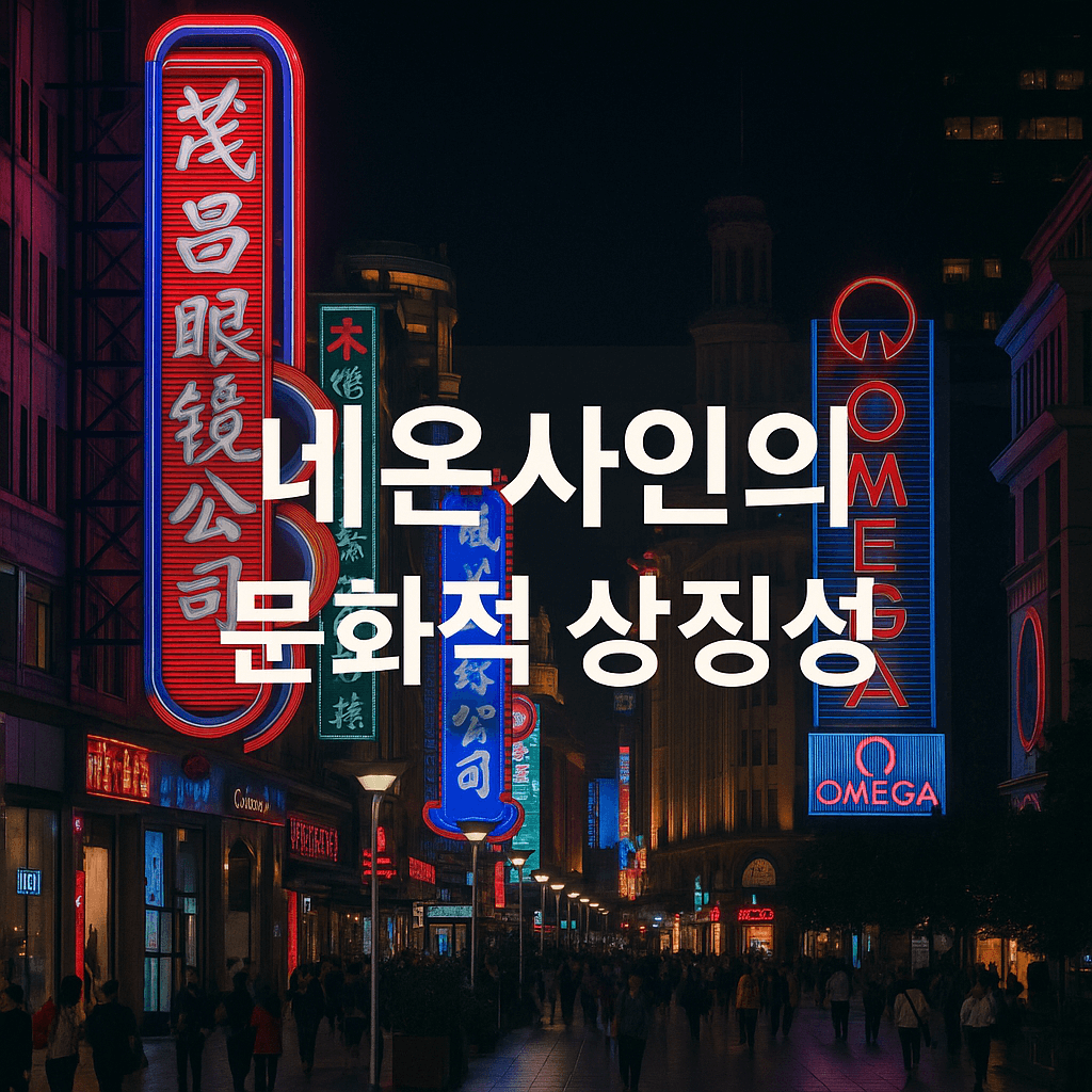네온사인의 문화적 상징성