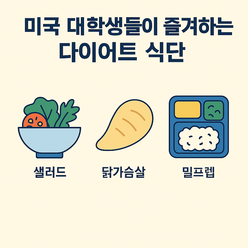 미국 대학생들이 즐겨하는 다이어트 식단