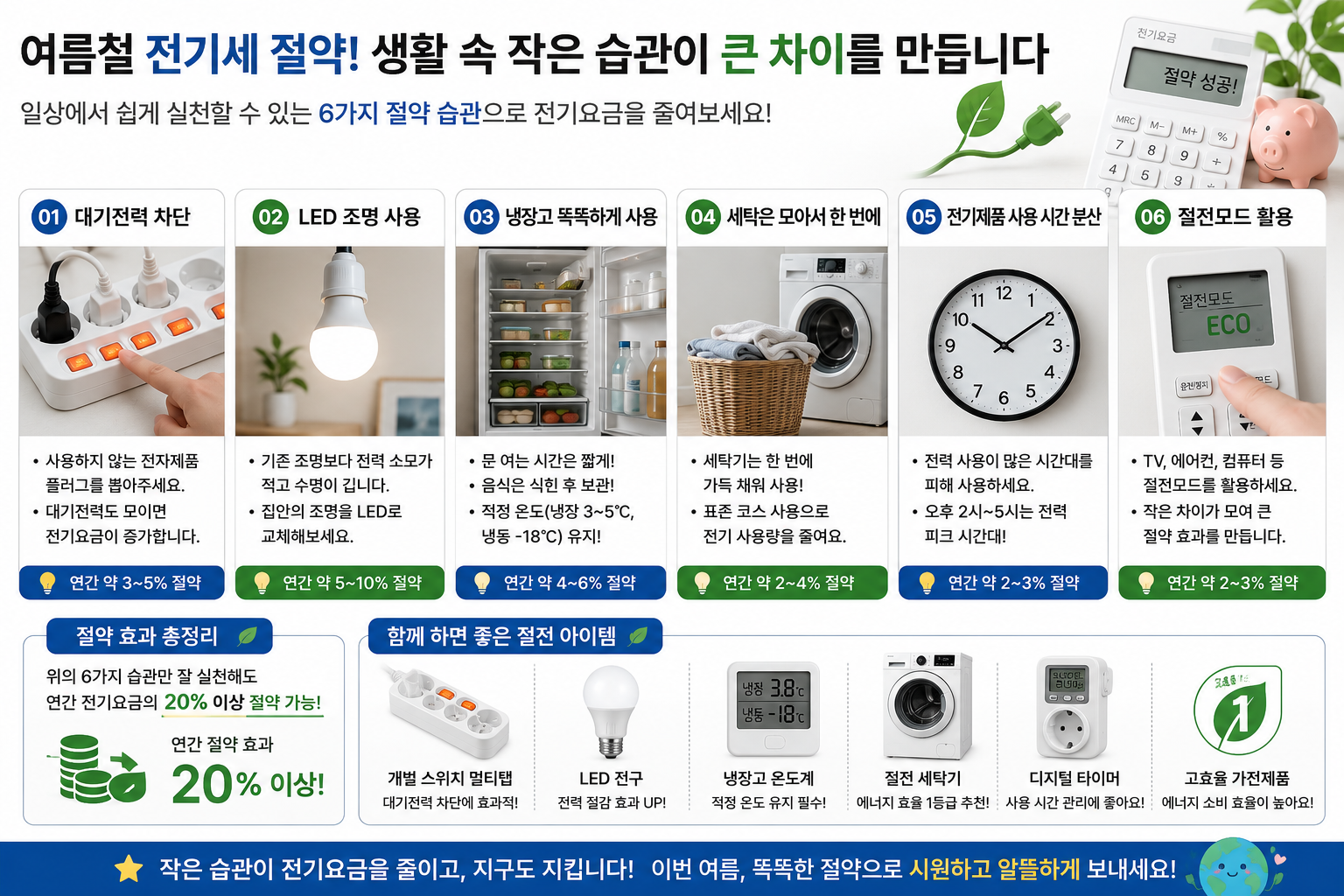 일상에서 전기세 절약할 수 있는 방법