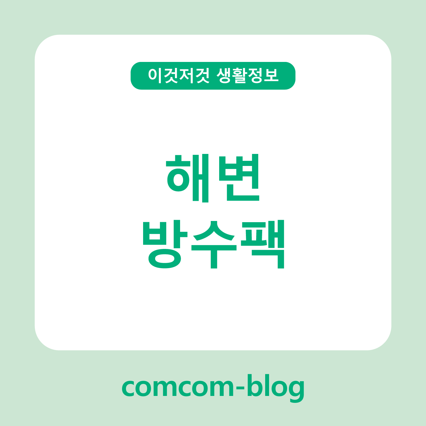 🌊 여름 바다의 필수템, 해변 방수백 제대로 고르는 법