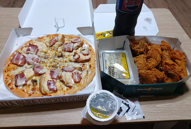 피자 치킨 세트