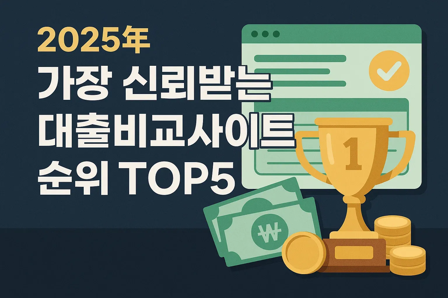 대출비교사이트 순위 TOP5