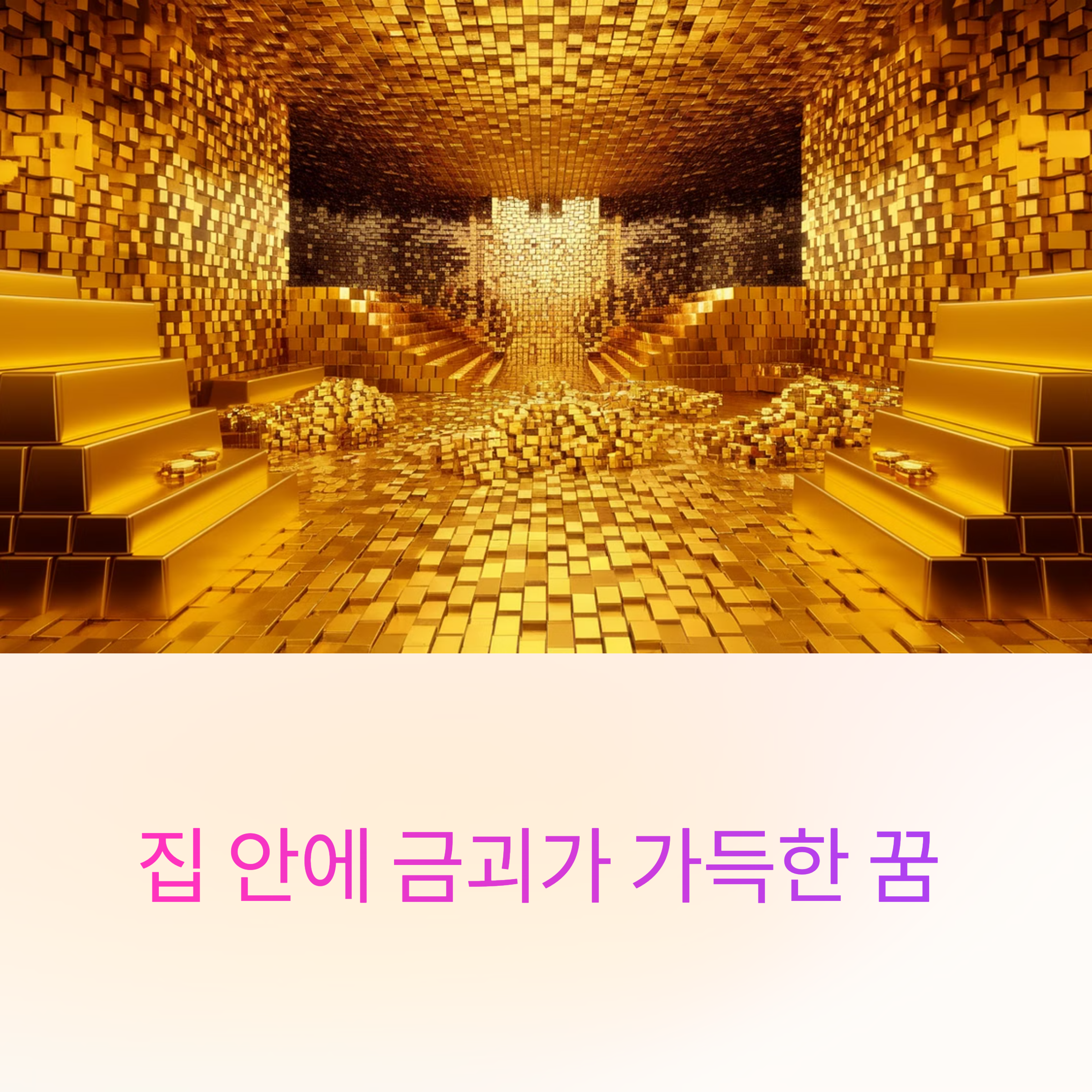 집 안에 금괴가 가득한 꿈