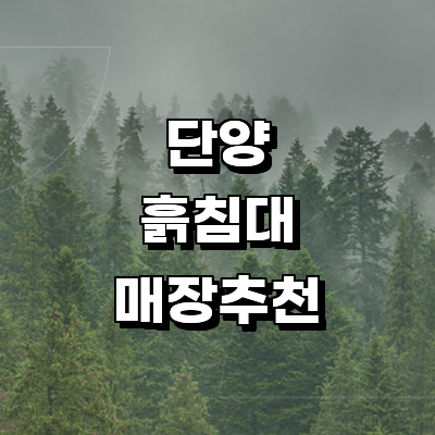 단양군 흙침대
