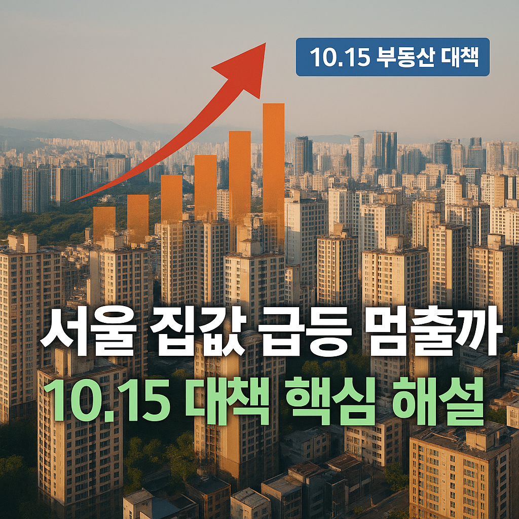 서울 집값 급등 멈출까, 10.15 대책 핵심 해설