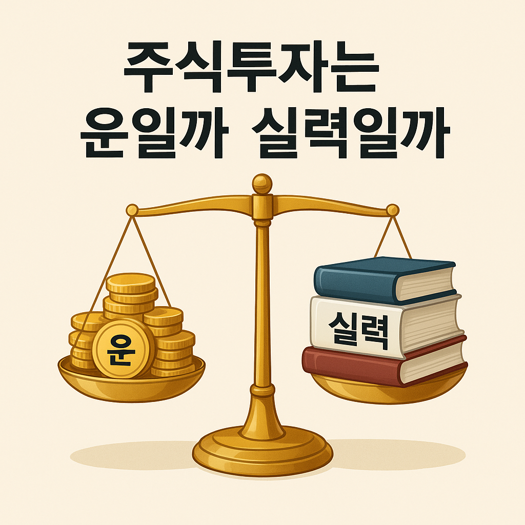 주식투자는 운일까 실력일까 균형 이미지