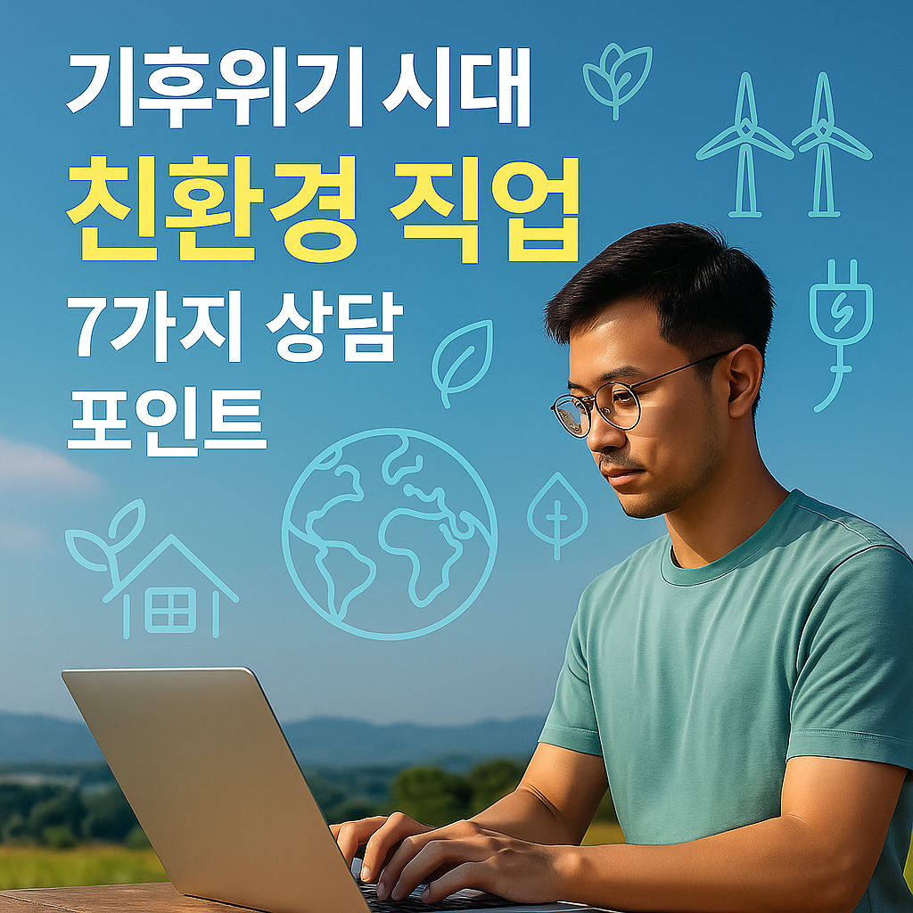 기후위기에 대응하는 진로설계, 직업상담사가 알아야 할 직업 7가지