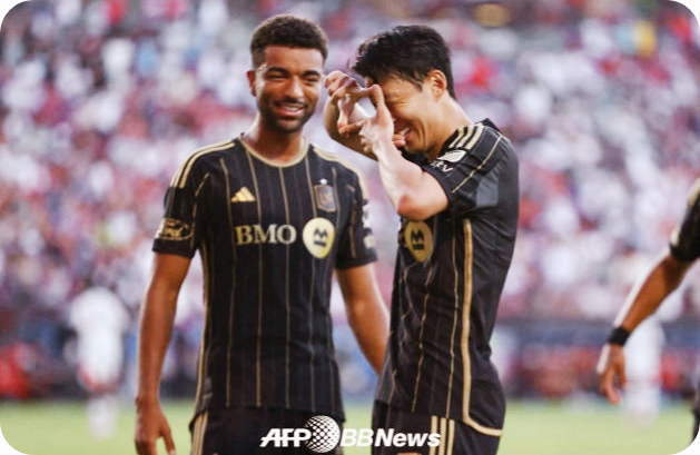 MLS 데뷔골을 터뜨린 뒤 찰칵 세리머니를 하고 있다. [사진 = AFPBBNews=뉴스1]