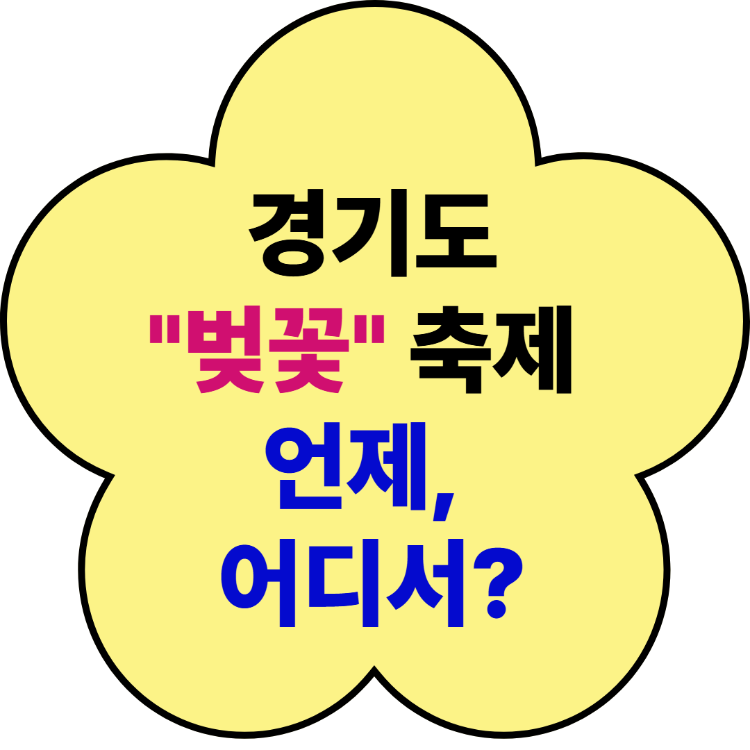 경기도 벚꽃 축제