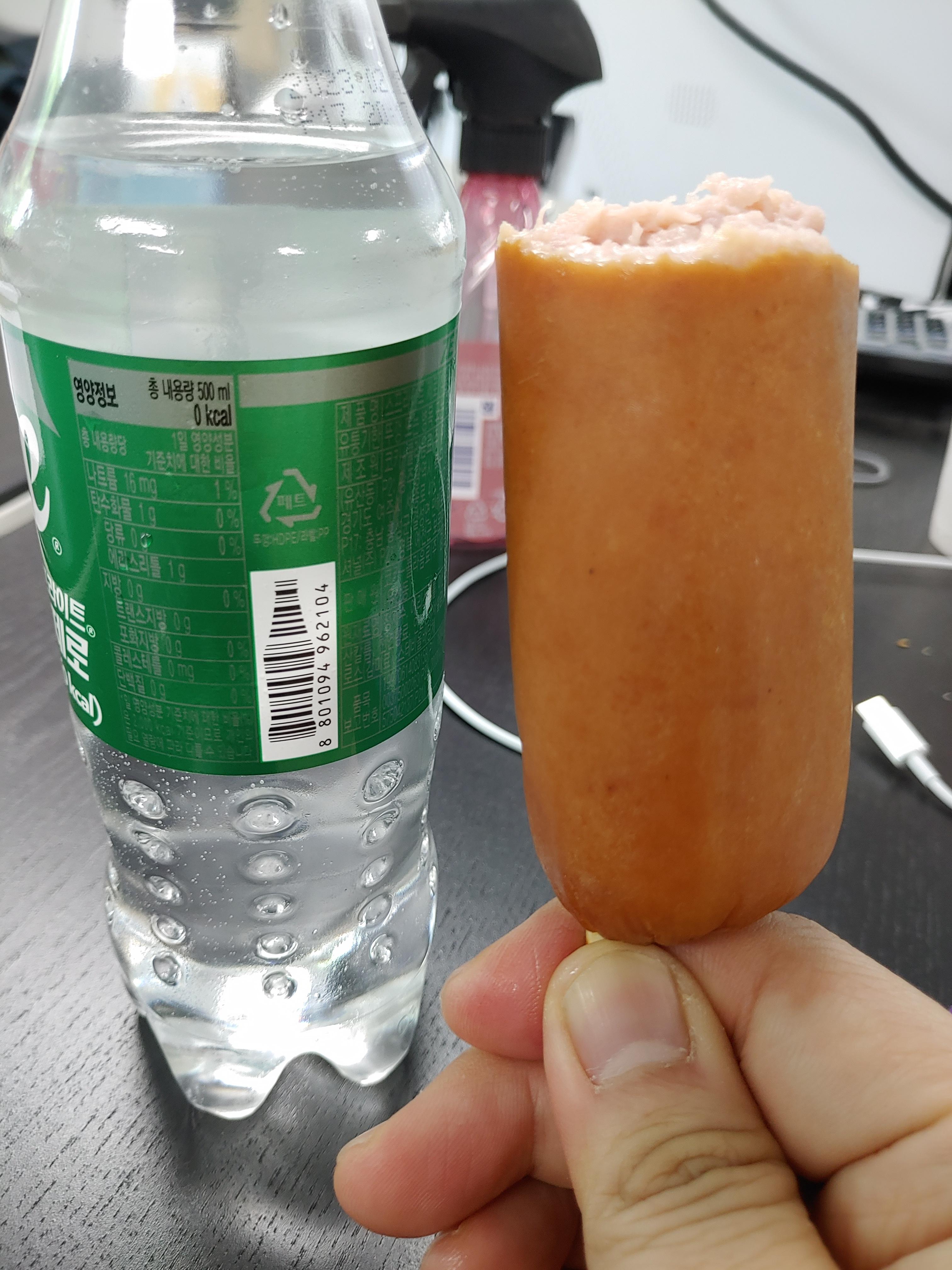 편의점 소세지 CU HEYROO 핫바득템