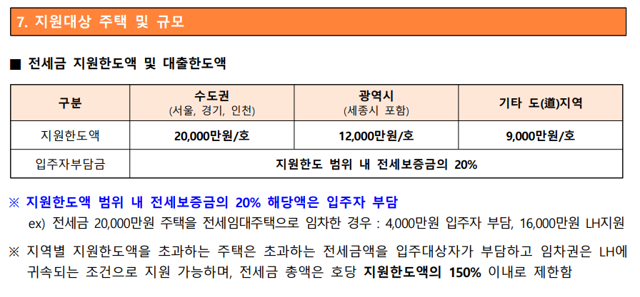전세임대형 든든주택 공고문