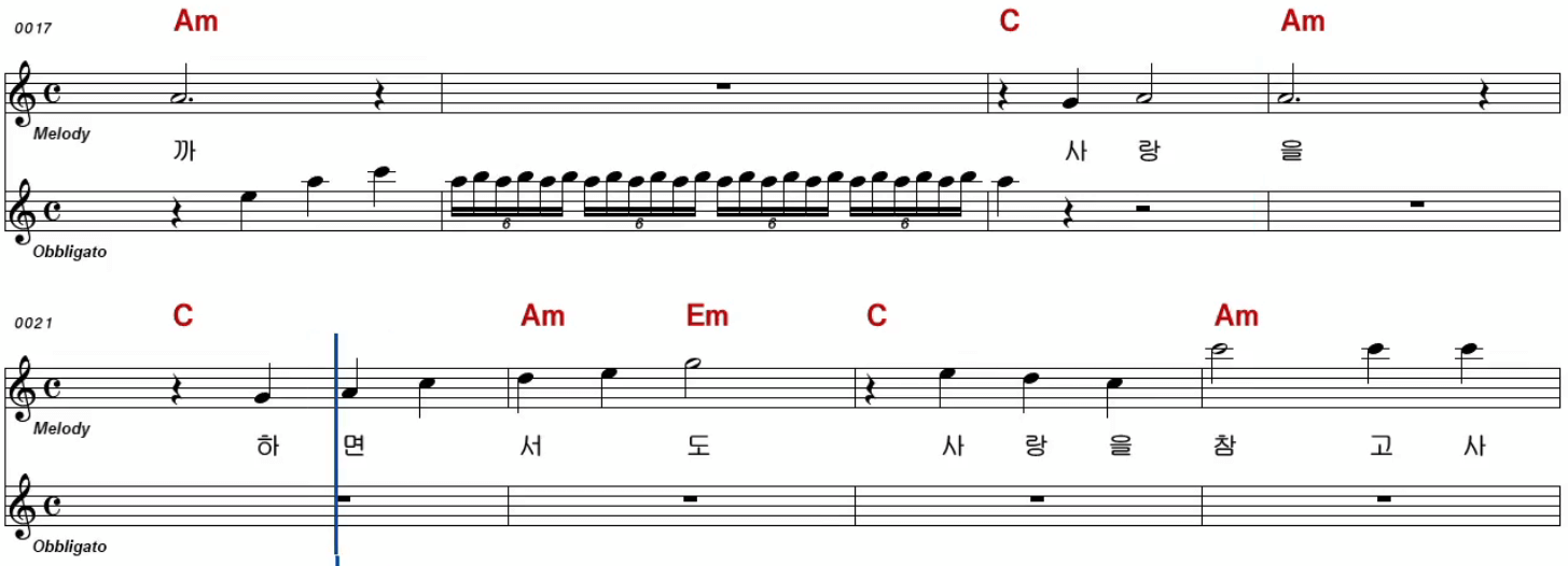 김선미(이미자) 님이라 부르리까 악보