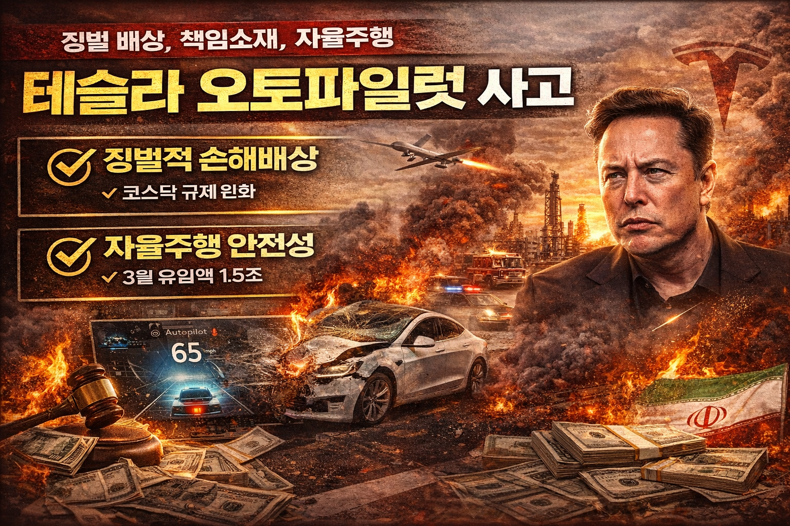 테슬라 오토파일럿 사고 논란 이미지