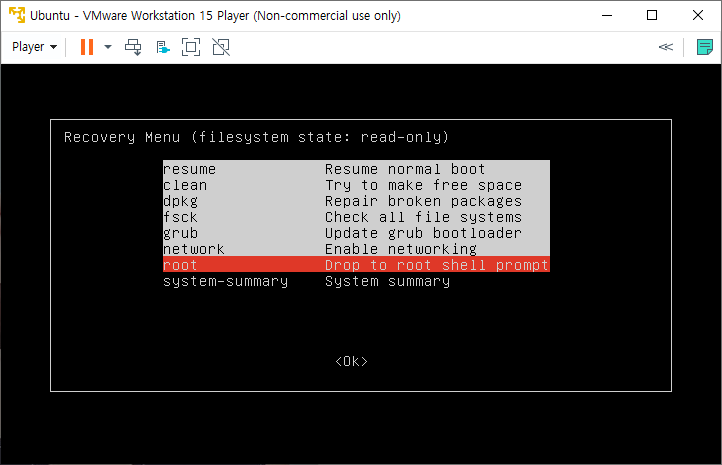 우분투 패스워드 초기화4